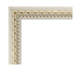 FA 21*30 Виток (белый с золотом)